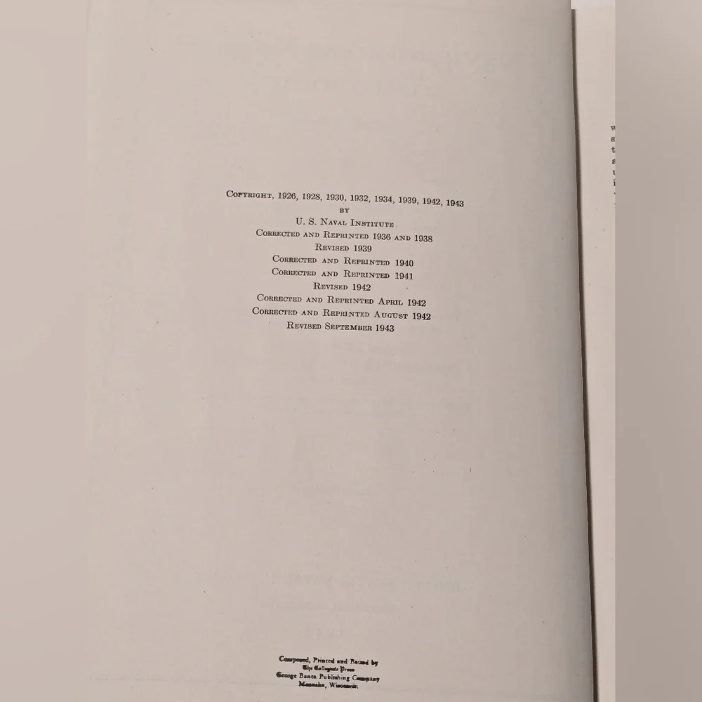 Navigation and Nautical Astronomy by Commander Benjamin Dutton, 1943 - Picture 7 of 11